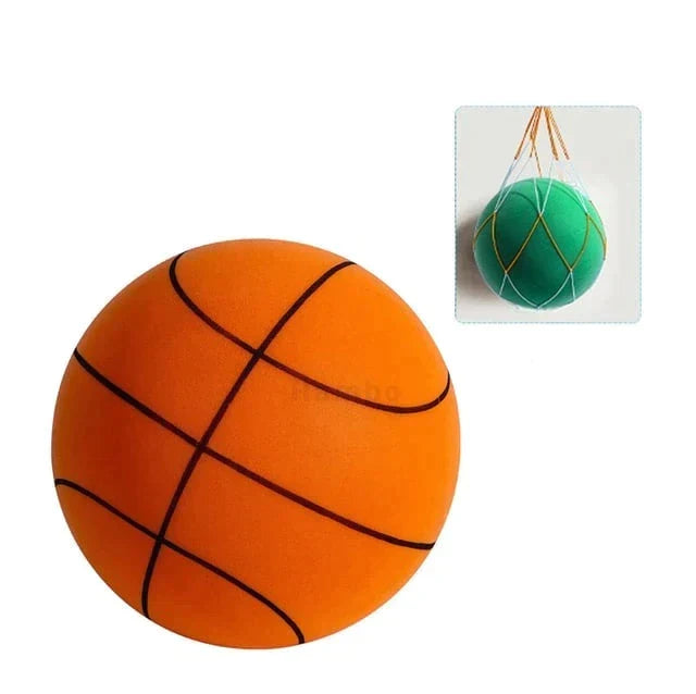 Geruisloze schuim basketbal voor stil binnen spelen en training. Ideaal voor kinder basketbal.