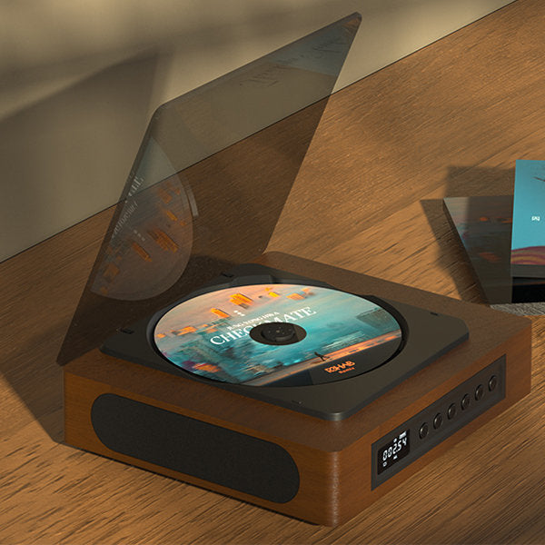 Vintage geluidssysteem: Retro CD-speler met Bluetooth en FM radio, een eyecatcher voor elk interieur.