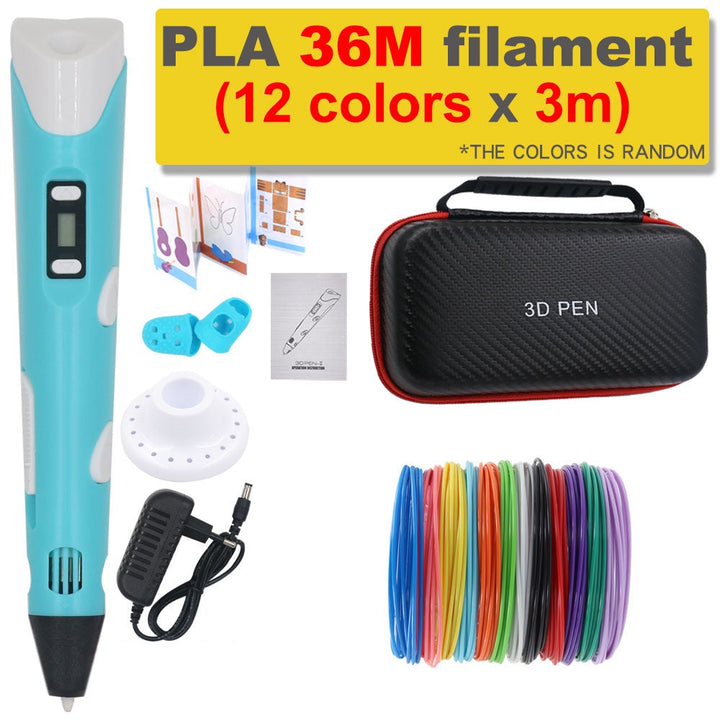Educatief speelgoed: 3D printpen leert kinderen ruimtelijk denken met kleurrijk PLA filament.