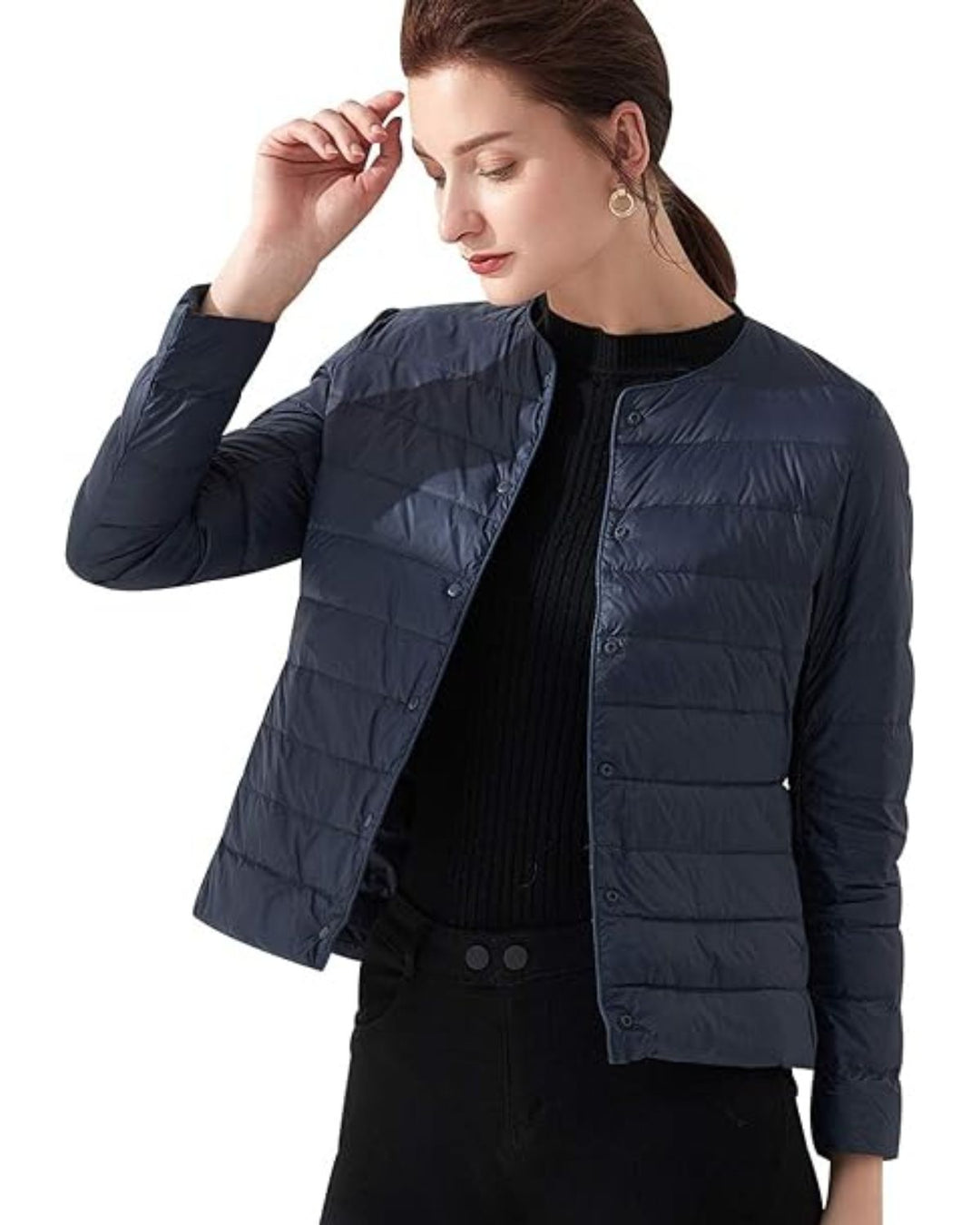 Trendy lichtgewicht dames donsjack, warm en ademend. Essentiële winterkleding voor dames.
