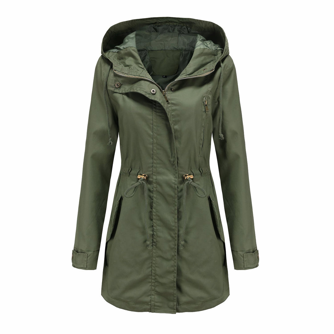 Modieuze dames winddichte jas, combineert comfort met stijl. Perfecte veelzijdige kleding voor lente/herfst.