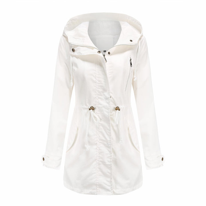 Elegante lente trenchcoat voor dames. Stijlvolle en comfortabele outerwear voor overgangsseizoenen.