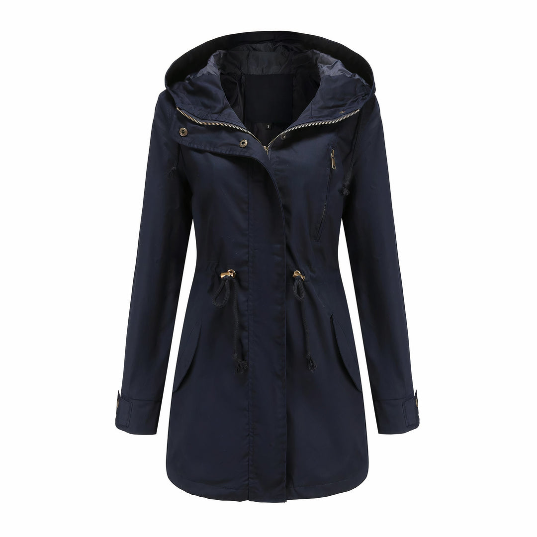 Winddichte dames trenchcoat, beschermt tegen weer. Modieuze, lange jas voor stijlvolle dameskleding.
