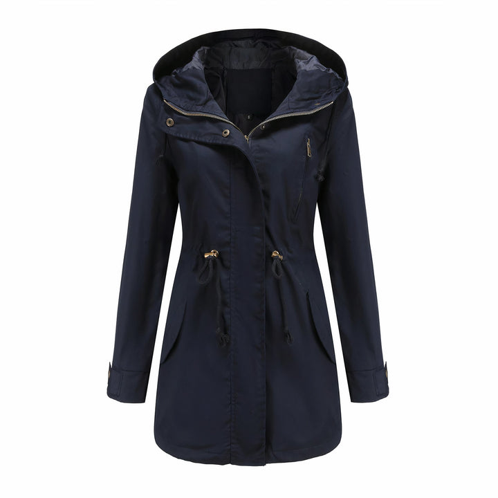 Winddichte dames trenchcoat, beschermt tegen weer. Modieuze, lange jas voor stijlvolle dameskleding.