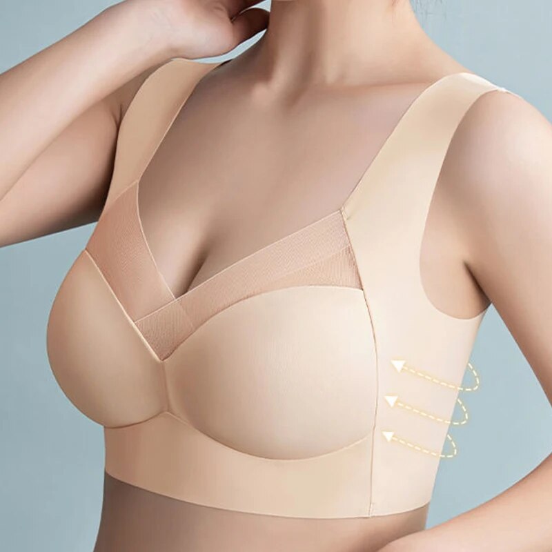 Dames push-up naadloze BH Silke, subtiele lift & onzichtbare pasvorm voor extra zelfvertrouwen.
