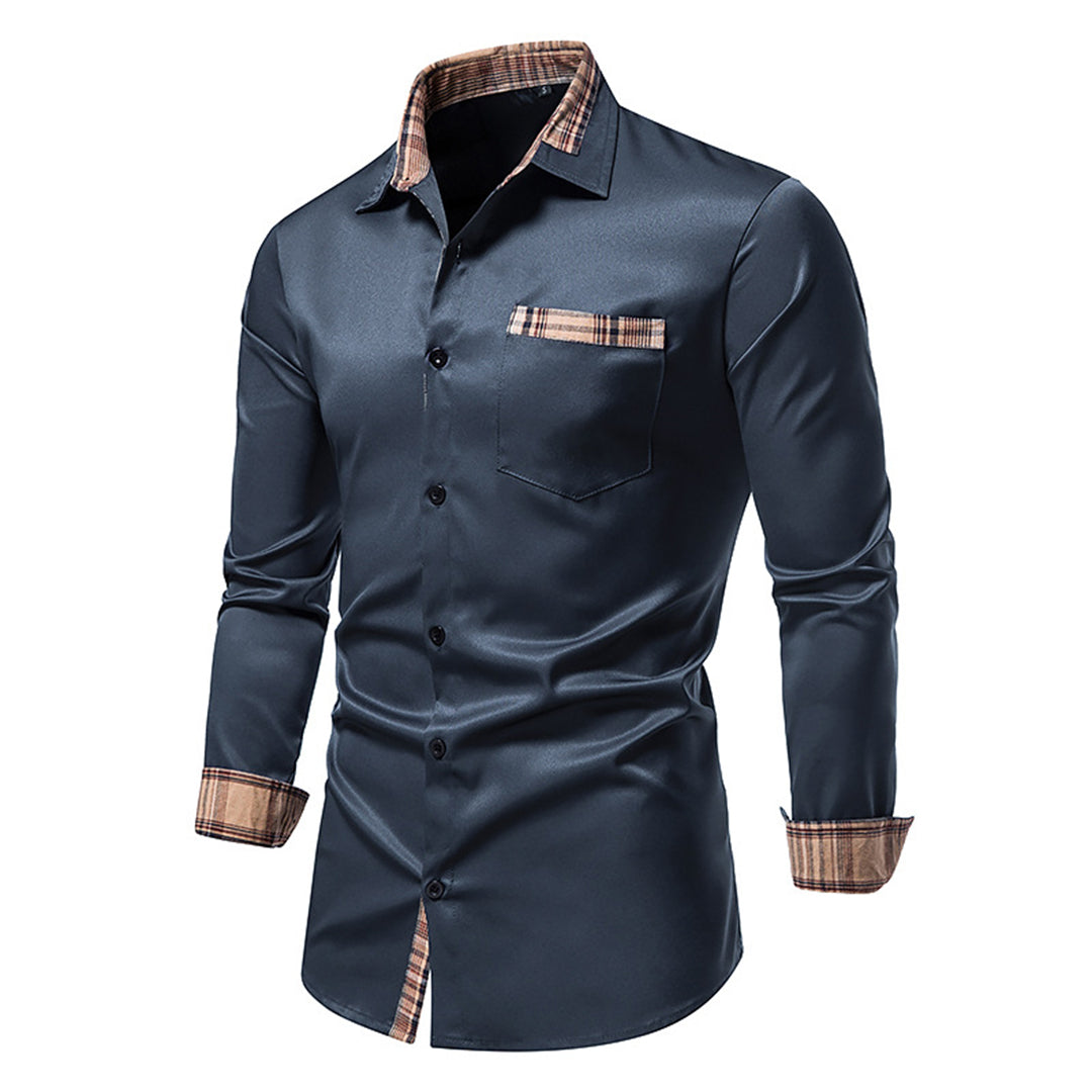 Modern slim fit herenoverhemd, accentueert de lichaamsbouw. Een must-have voor stijlvolle en casual heren.
