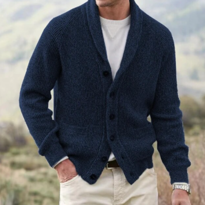 Stijlvol heren vest van wolmix, met V-hals en een comfortabele pasvorm. Essentiële herenkleding.