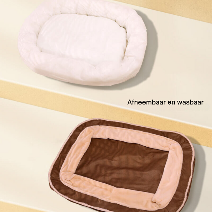 Ultiem dierencomfort met CozyPaw™ luxe hondenbed; een duurzame, orthopedische slaapplek voor je huisdier.