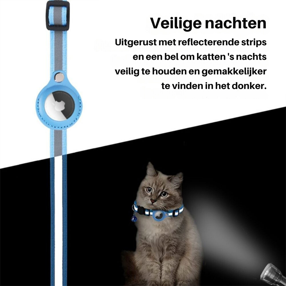 Verstelbare kattenhalsband Milo, comfortabel en passend voor elke kat.