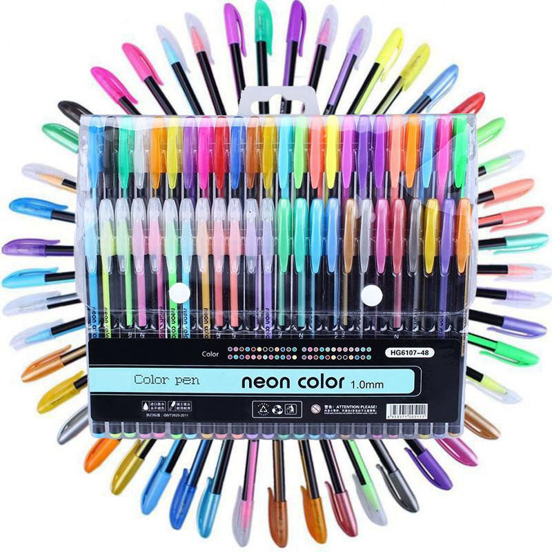 Diverse felle kleuren neon stiften voor dynamische tekeningen en creatieve markeringen.