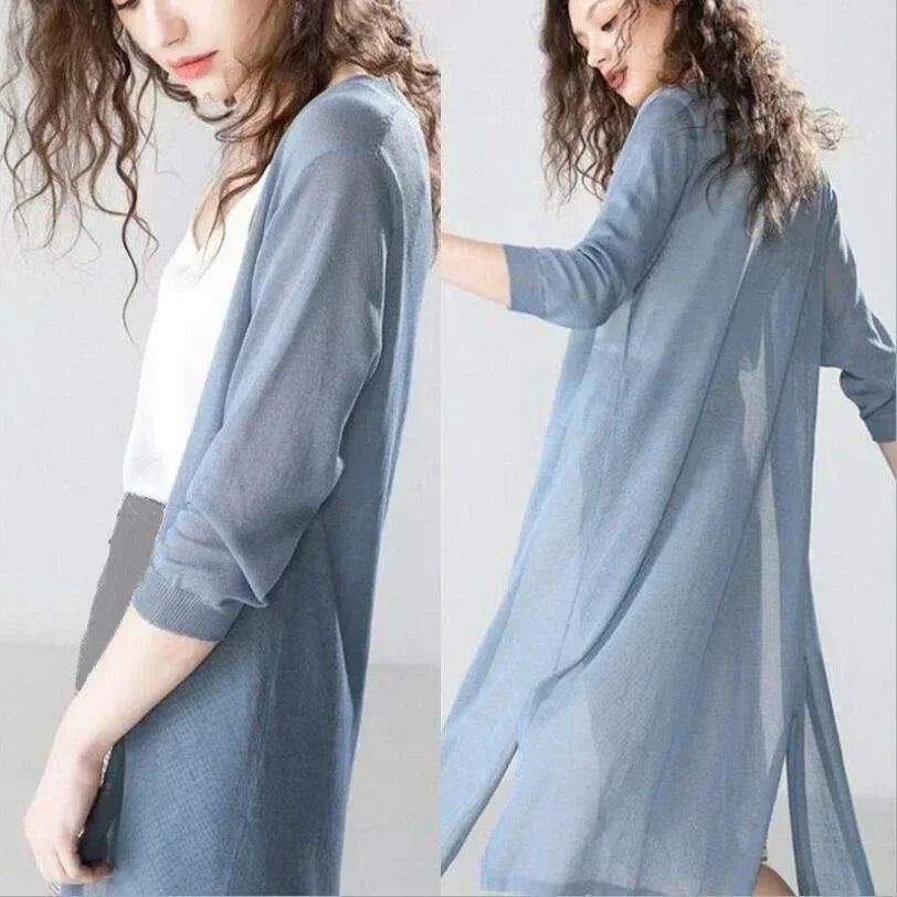 Veelzijdig lang dames vest, combineer het met elke outfit voor een casual chic look.
