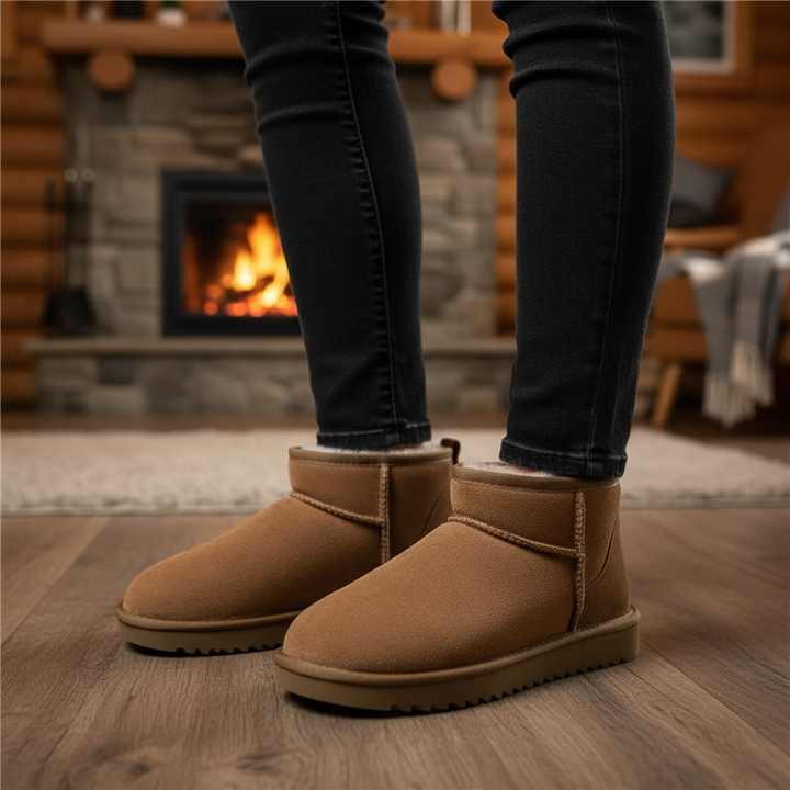 Warme dameslaarsjes, laag uitgesneden enkellaarsjes voor de winter. Comfortabele damesschoenen, perfect voor koude dagen.