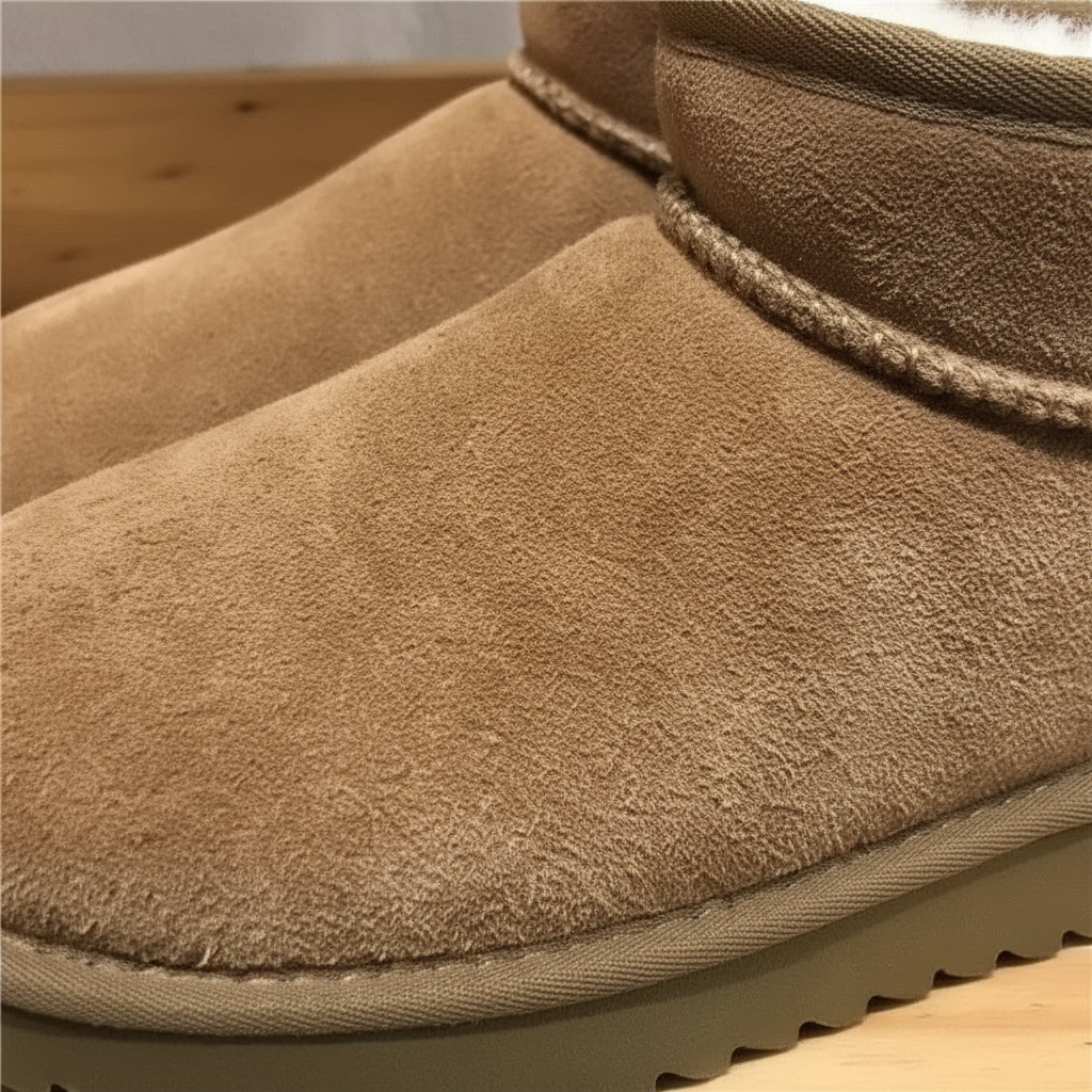Comfortabele laag uitgesneden winterlaarsjes voor dames. Warme schoenen, ideaal voor de koude dagen van de wintermode.