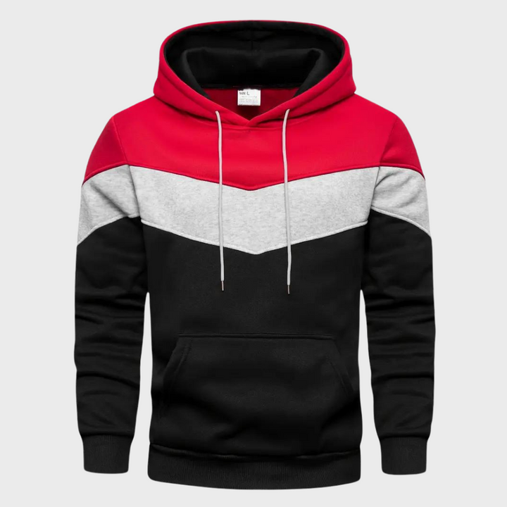 Moderne heren hoodie, zachte stof en capuchon, essentieel voor streetwear kleding.