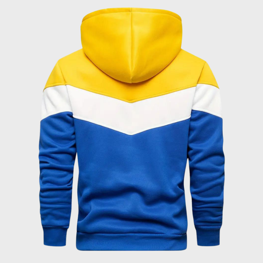 Nieuwe collectie heren hoodie, zacht en warm met capuchon voor moderne streetwear.