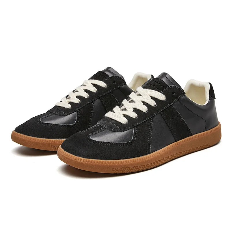 Comfortabele heren retro sneakers met dikke zool voor optimale demping. Perfecte vrijetijdsschoenen.