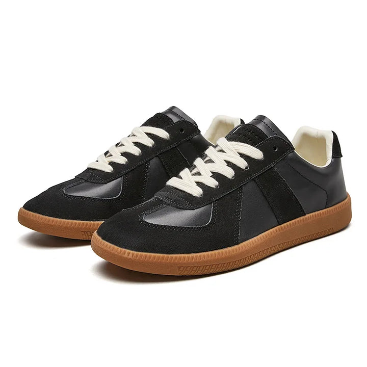 Comfortabele heren retro sneakers met dikke zool voor optimale demping. Perfecte vrijetijdsschoenen.