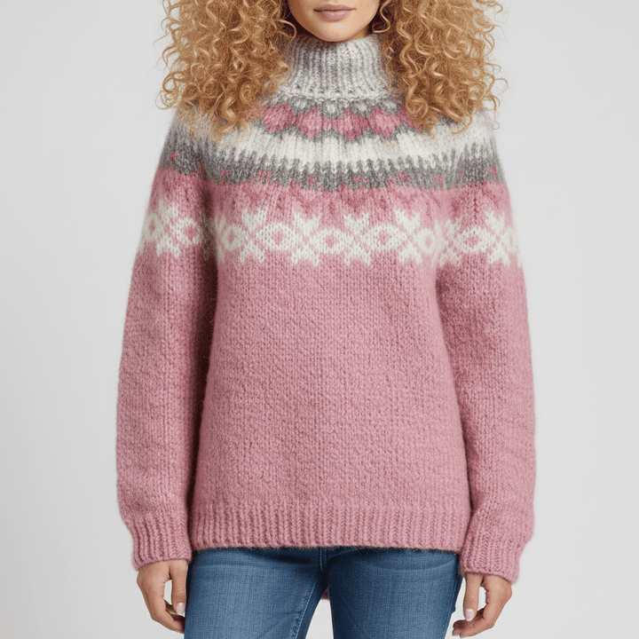 Comfortabele en modieuze dames Audrey trui, perfect voor een warme, stijlvolle winterlook.