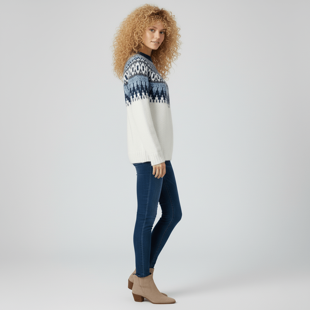 Warme damestrui Audrey met ontspannen pasvorm, perfect voor een comfortabele winteroutfit.