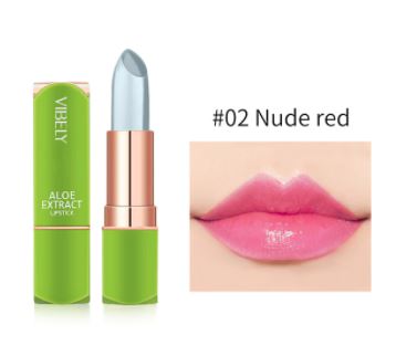 Natuurlijke aloë vera extracten in deze hydraterende lippenstift voor gezonde, kleurveranderende lippen.
