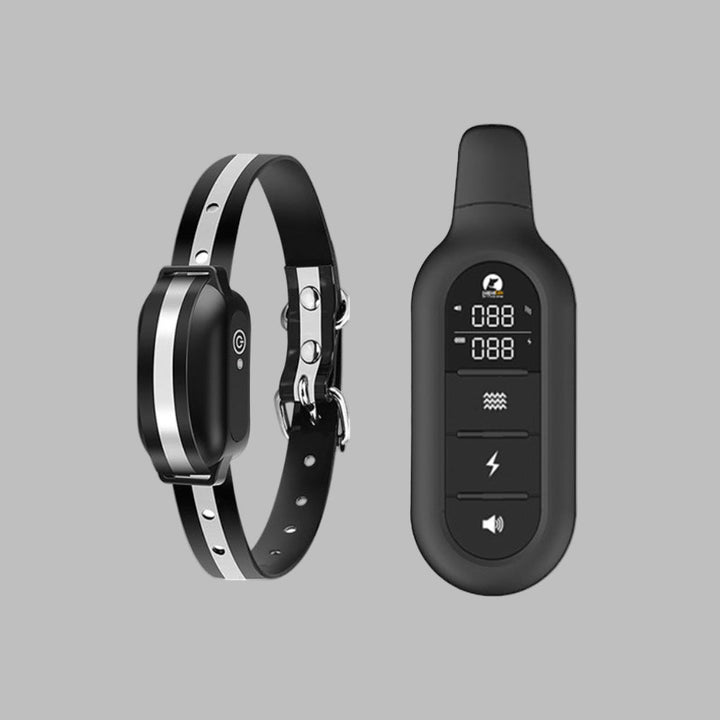 Elektrische trainingshalsband voor honden met afstandsbediening, waterdicht design, ideaal voor gehoorzaamheidstraining.