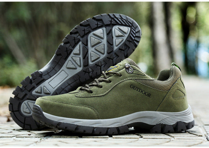 Hoogwaardige materialen van heren orthopedische wandelschoenen. Duurzaam, comfortabel en ideaal voor outdoor wandelen.