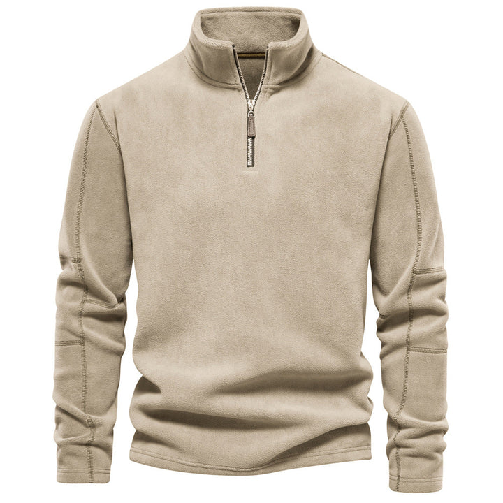 Warme mannen fleece trui, comfortabel voor winterse dagen. Stijlvolle herenkleding uit de nieuwe collectie.