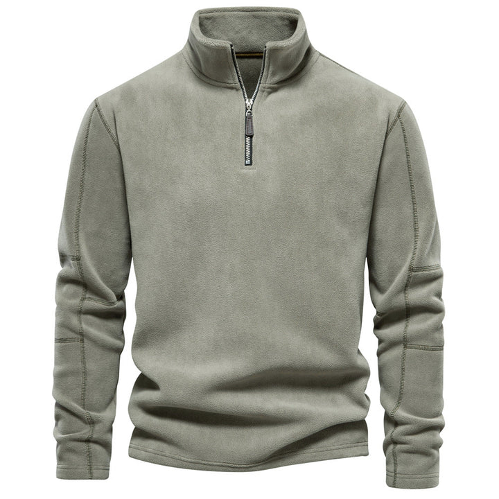 Stijlvolle casual fleece trui voor mannen, perfect voor outdoor en de winter. Comfortabele herenkleding basic.