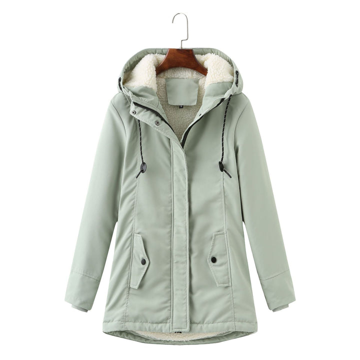 Aurora luxe dames winterparka, stijlvolle wintermode die warmte en elegantie combineert. Ook in grote maten.