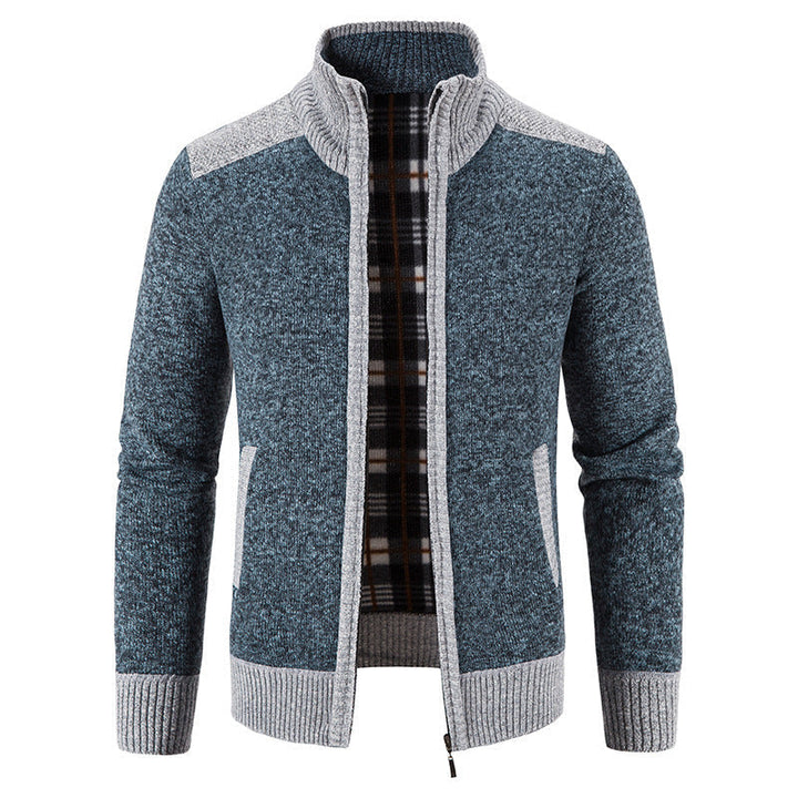 Modern herenvest met kraag en knoopsluiting, geschikt voor zowel zakelijk als casual.