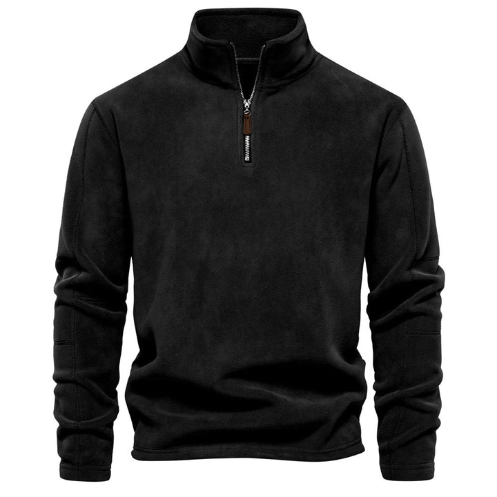 Nieuwe collectie: Warme en stijlvolle fleece trui voor mannen, essentieel voor comfort in de wintermode.