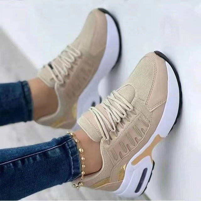 Lichtgewicht CloudStride Air dames sneakers; moderne stijl, flexibele pasvorm en orthopedisch comfort voor elk moment.