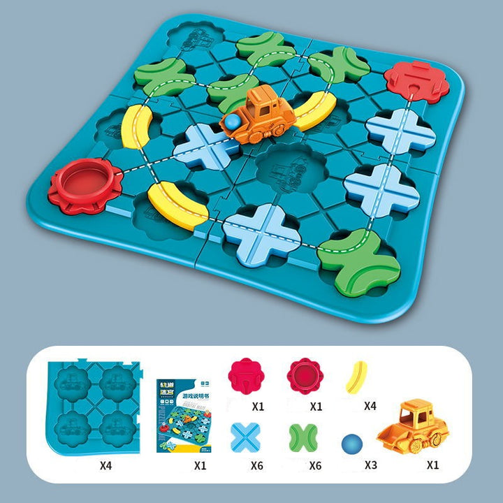 Kleurenrijk magnetisch bouwspel voor kinderen, stimuleert creativiteit & logica met voertuigpuzzels. Speelgoed.