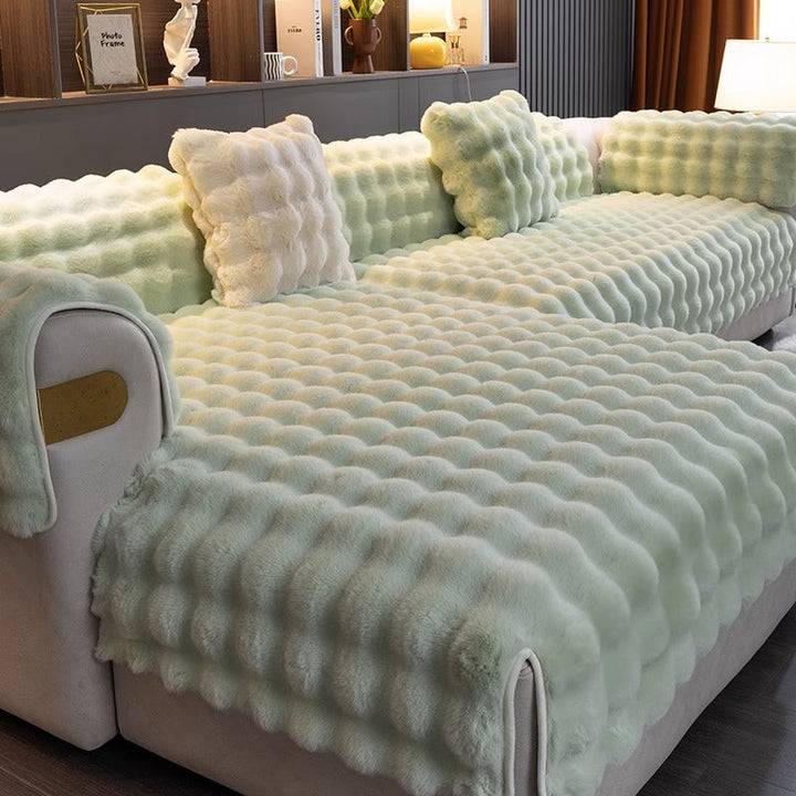 SofaGuard Luxe antislip bankhoes, comfortabele en huisdierbestendige bescherming voor je bank.