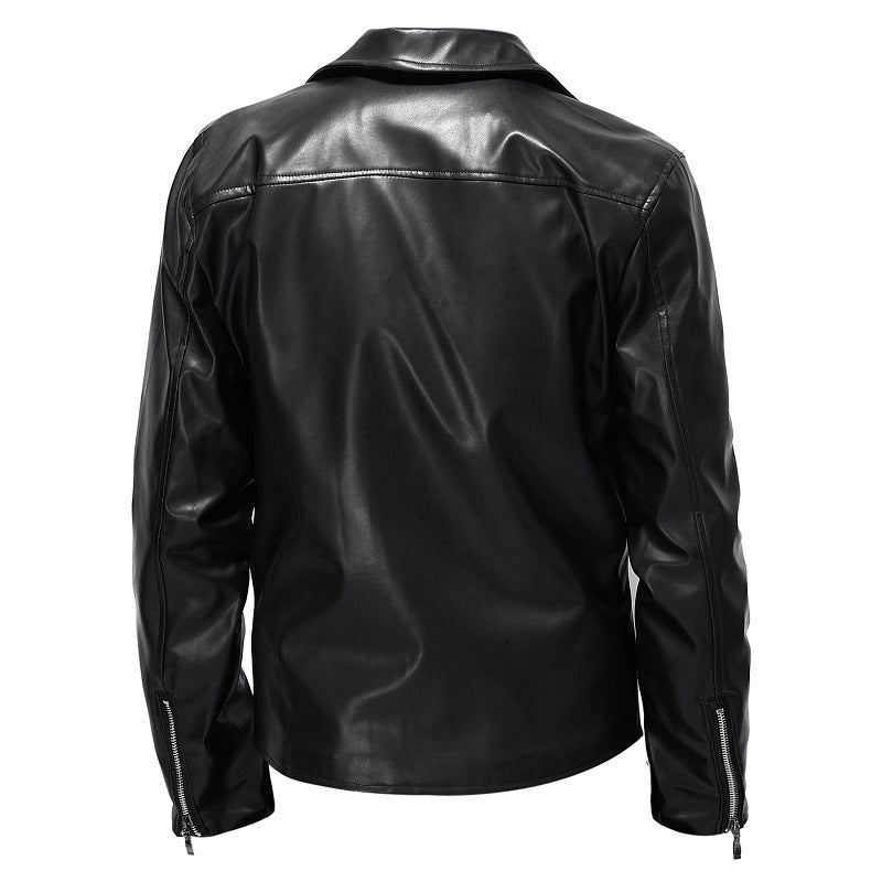 Slim-fit heren bikerjack; stoere buitenkleding en trendy herenmode.