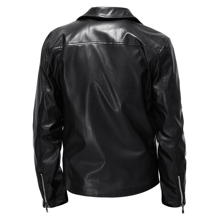 Slim-fit heren bikerjack; stoere buitenkleding en trendy herenmode.