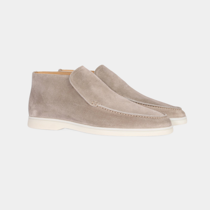 Heren loafers, elegante bruine schoenen voor zowel zakelijk als casual, comfortabele voetmode.