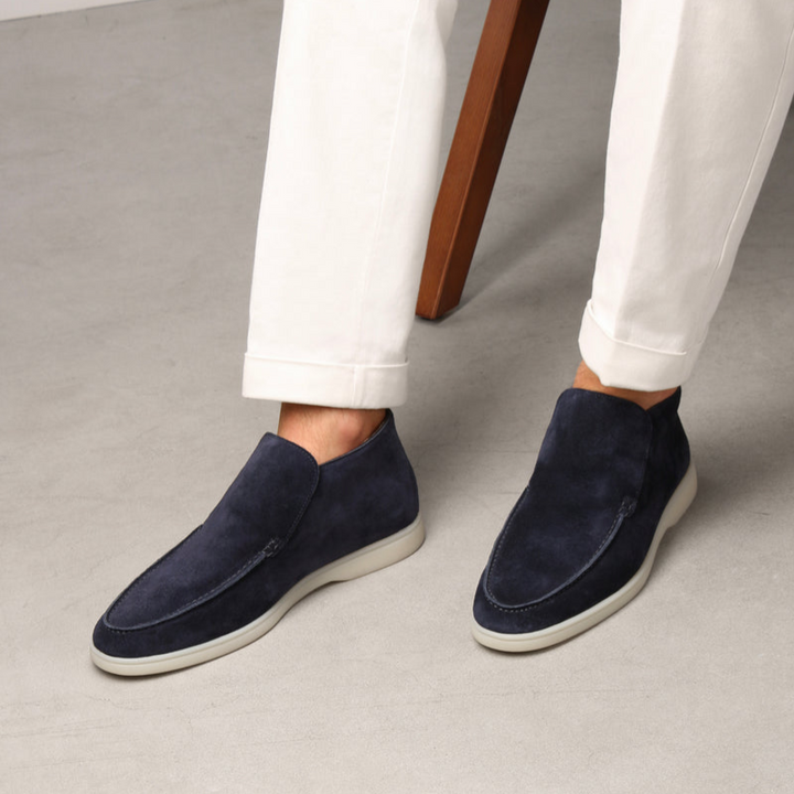 Elegante zwarte heren loafers, comfortabele klassieke instappers voor elke gelegenheid.