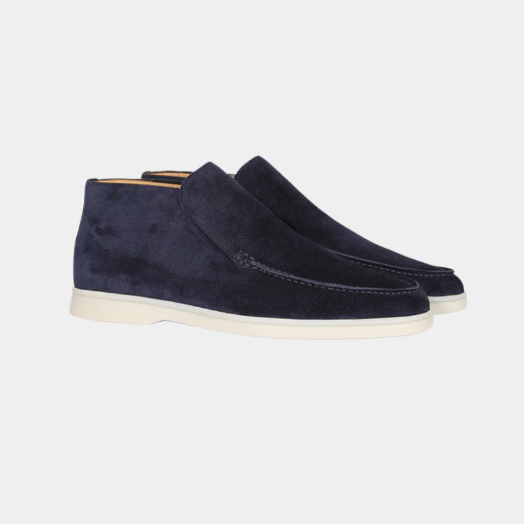 Stijlvolle heren loafers, elegante schoenen in donkergroen, perfect voor elke gelegenheid.