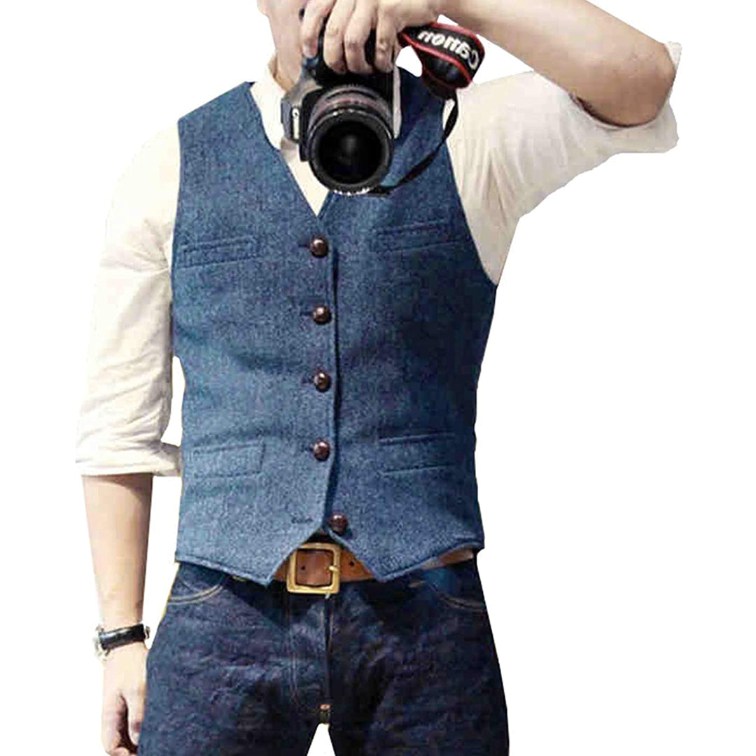 Heren gilet, stijlvol en veelzijdig, perfect voor formele en zakelijke gelegenheden. Essentiële herenkleding.