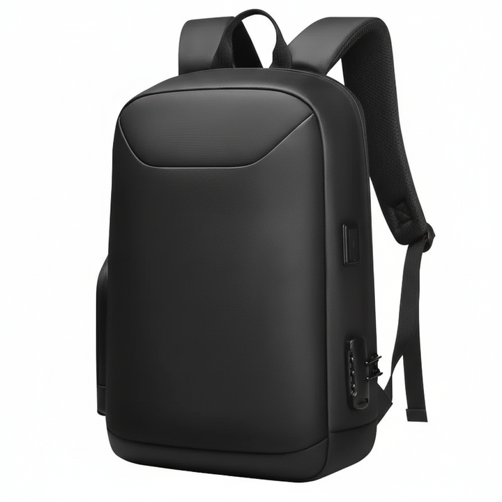 Veilige, waterdichte schooltas/werktas met anti-diefstal slot en USB-aansluiting. Perfect voor laptop en georganiseerd reizen.