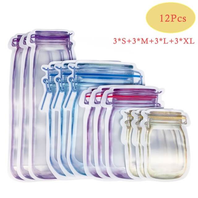 Lekvrije ziplock zakjes perfect voor het invriezen van soep of sauzen; BPA-vrij.