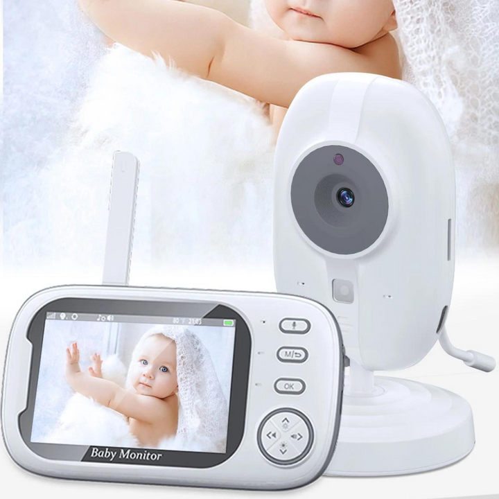 Veilige babyfoon met nachtzicht, tweerichtingsaudio en temperatuurweergave voor optimale babybewaking.