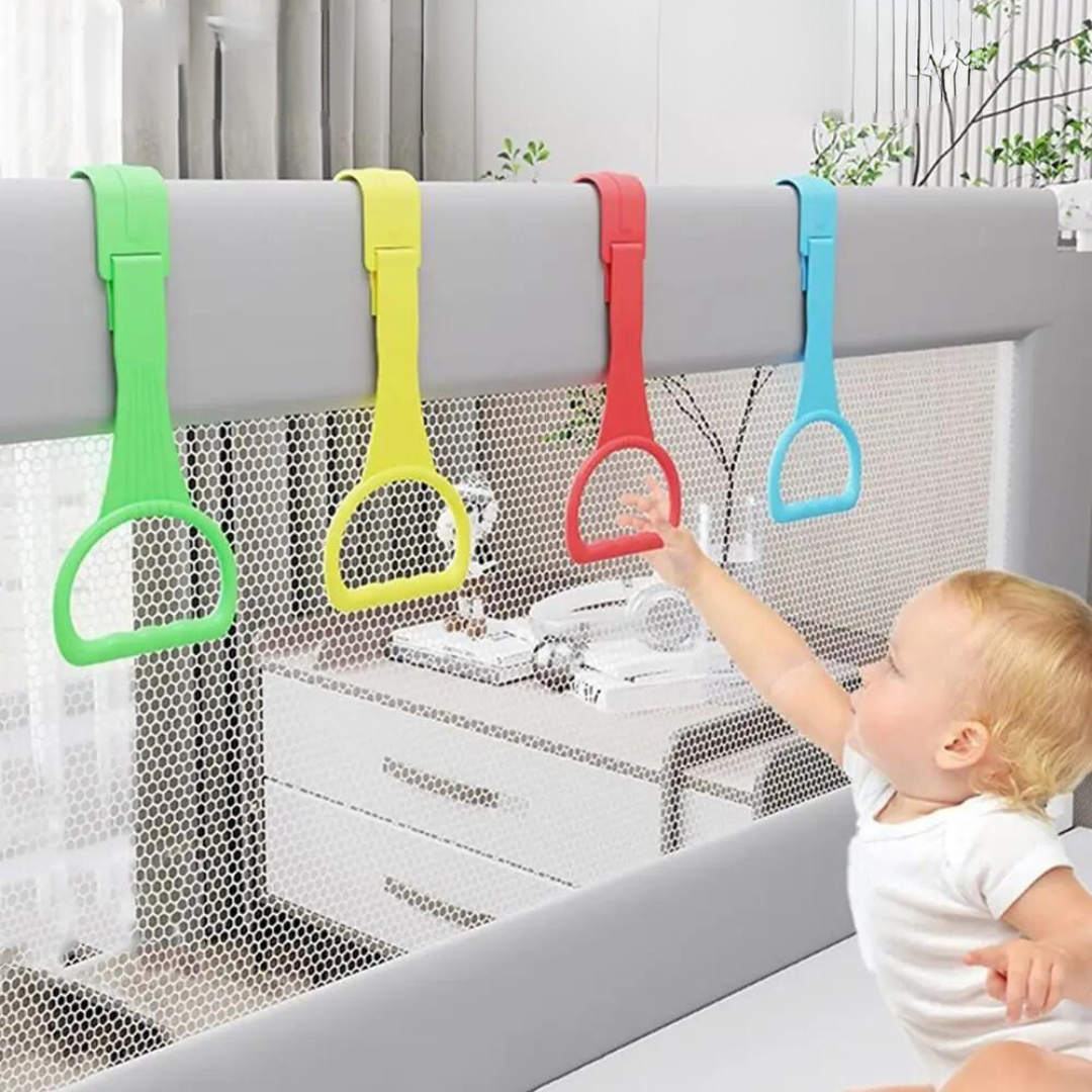 Baby grijpring om veilig te leren staan en de motoriek te ontwikkelen in box of kinderbed.