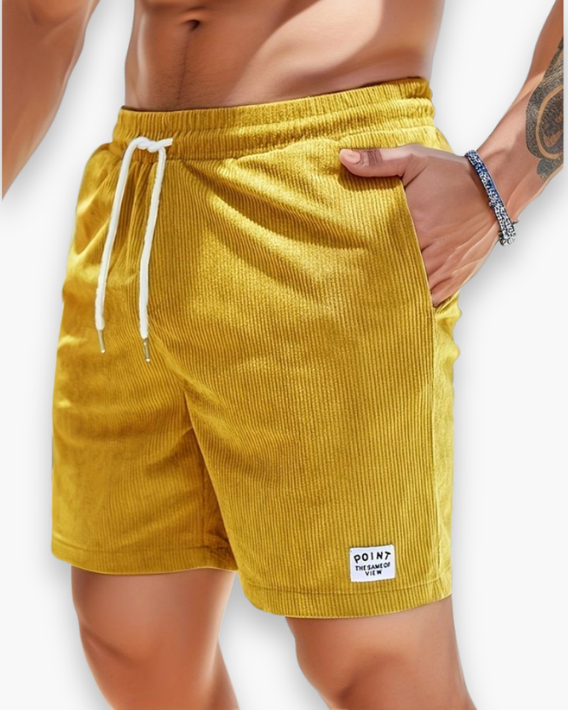 Duurzame herenshorts met comfortabele pasvorm, de ideale korte broek voor zomerse vrije tijd en herenmode.