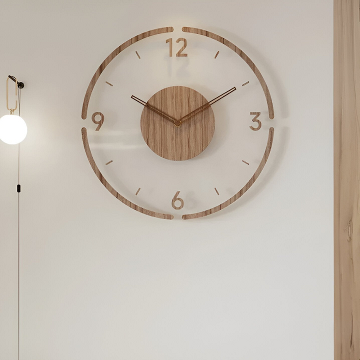 Unieke design wandklok, fluisterstil en een elegante oplossing voor uw wand.