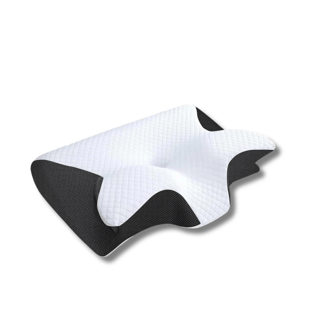 Orthopedisch neksteunkussen van geheugenfoam voor herstellende slaap en nekpijnverlichting. Ergonomisch design.