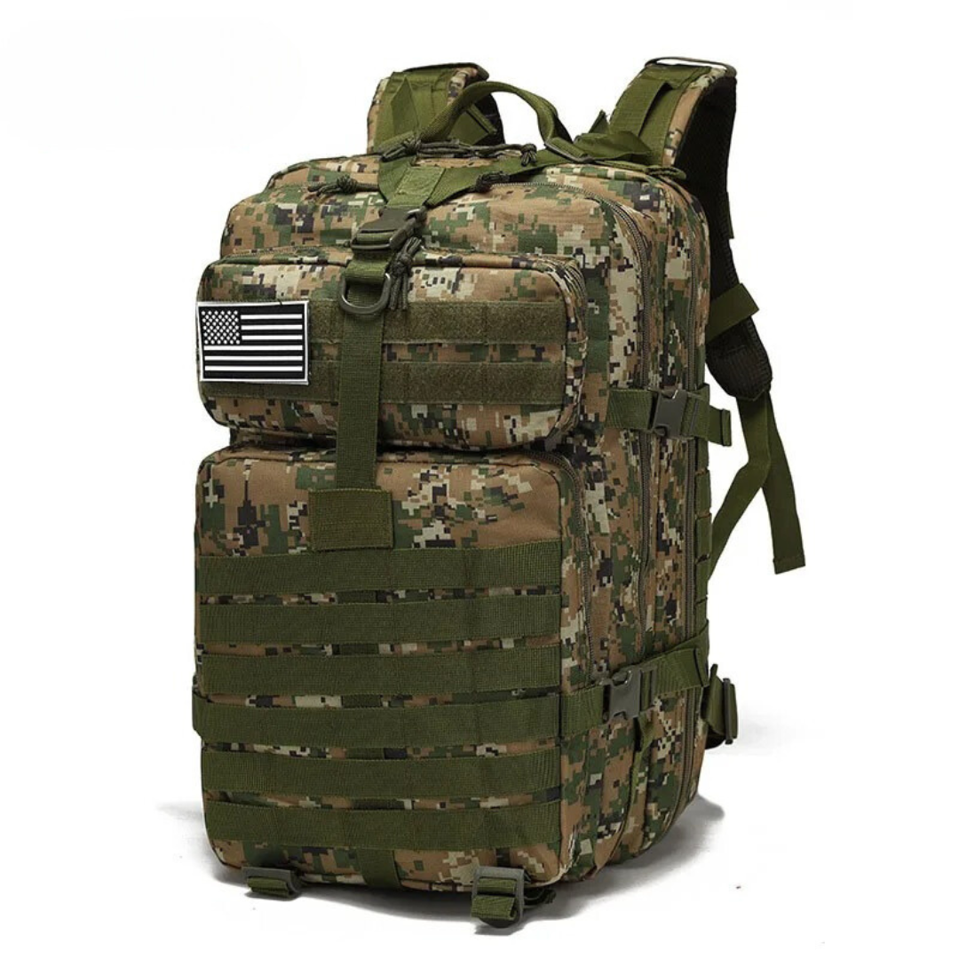 Stijlvolle 30L waterdichte rugzak met voldoende opbergruimte, ideaal voor kamperen en reizen. Duurzaam unisex.