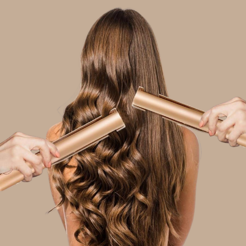 KaysHair 2-in-1 krultang en stijltang met geavanceerde temperatuurregeling voor optimale haarzorg.