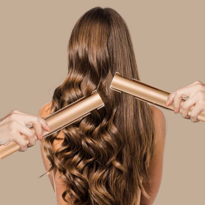 KaysHair 2-in-1 krultang en stijltang met geavanceerde temperatuurregeling voor optimale haarzorg.